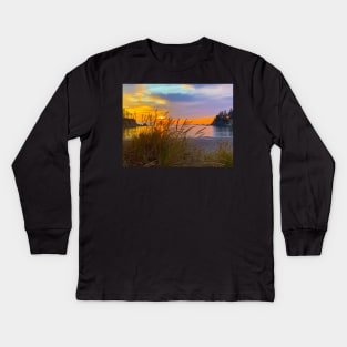 Sunset Bay State Park Kids Long Sleeve T-Shirt